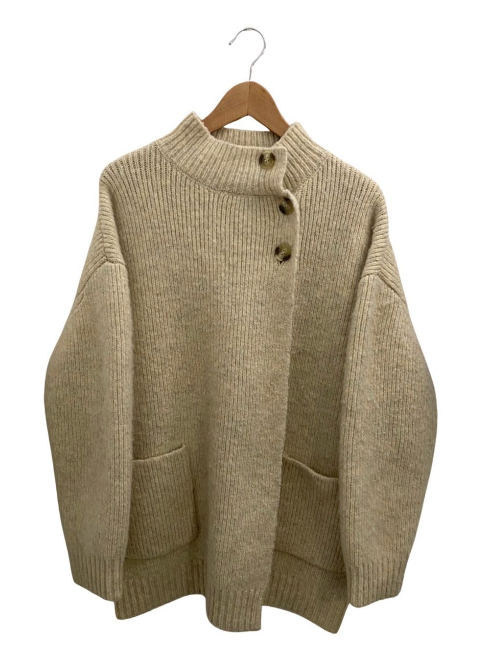 Zara Oversized Ribbed Knit Sweater Jacket Size Medium - Large